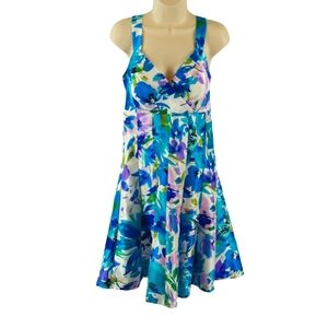 R & K originals dressy floral print sun dress